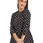 Women's Printed Regular Cotton Short Kurti